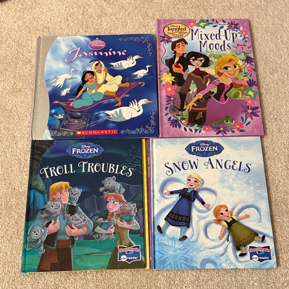 Disney Kids Book Set - Frozen & Jasmine - Multi-Color